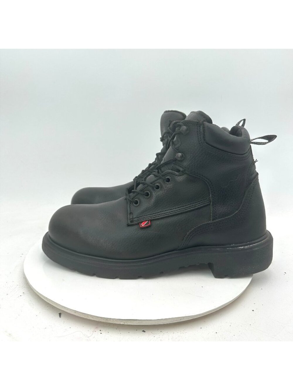 Red Wing 2213 Men Size 9.5 Black Leather Steel Toe Ankle Safety Work Boot